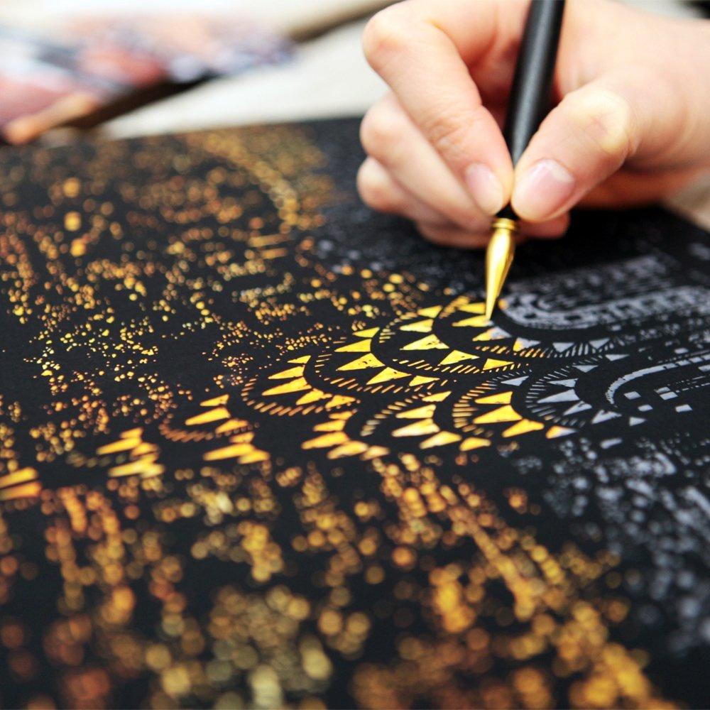Korean City Night View Scratch Painting Book