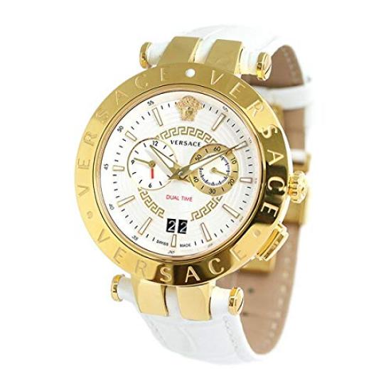 

VERSACE V Lace Dual Time 46mm Versace Watch VEBV00319 [Versace] Men s срібний