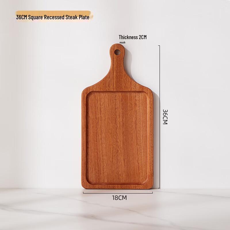 Wuhe Ebony Wood Rectangular Serving Plate