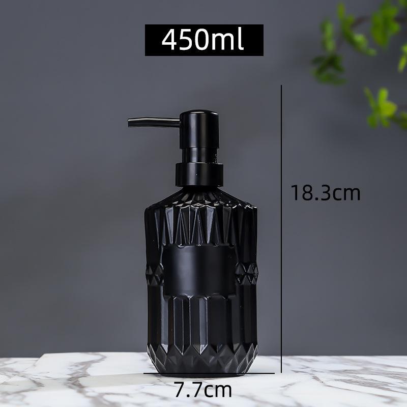 Nordic Glass Bathroom Bottles: Shower Gel, Lotion, Hand Sanitizer Dispensers