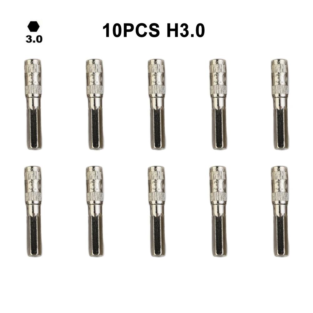 Set Of Ten H4 Hex Shank Screwdriver Bits Compatible With Various For DIY Applications From Toy Repair To Furniture Assembly