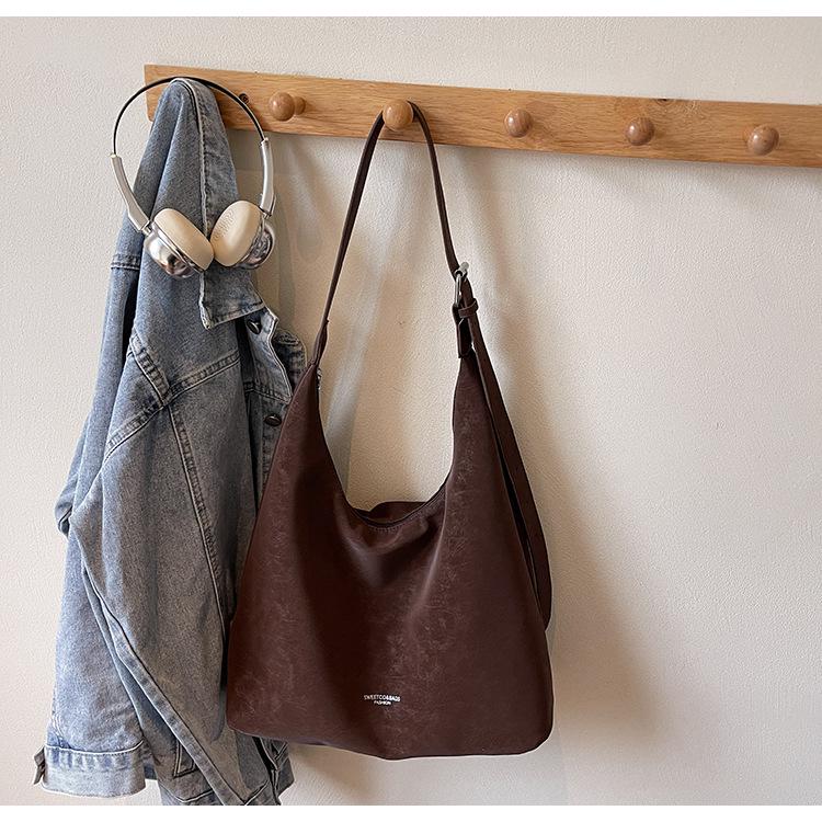 Retro Tragetasche im koreanischen Stil - Herbst/Winter Große Kapazität Vielseitige Schultertasche