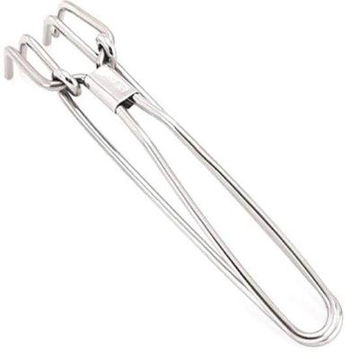RSINC Stainless Steel Pakkad, Sansi, Tong, Kitchen Tool Pincer- Wire Tong - Pure Steel Size 25cm (1) Wire Tong