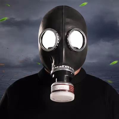 49/64 Type Full Mask Respirator R40 Interface Multipurpose Painting Spray Pesticide Natural Rubber Chemical Prevention Gas Mask