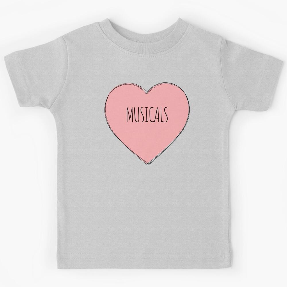 I Love Musicals Kids T-Shirt 140