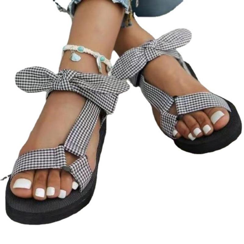 Nové Ploché Plážové Boty Dámské Na Suchý Zip Velké Žabky