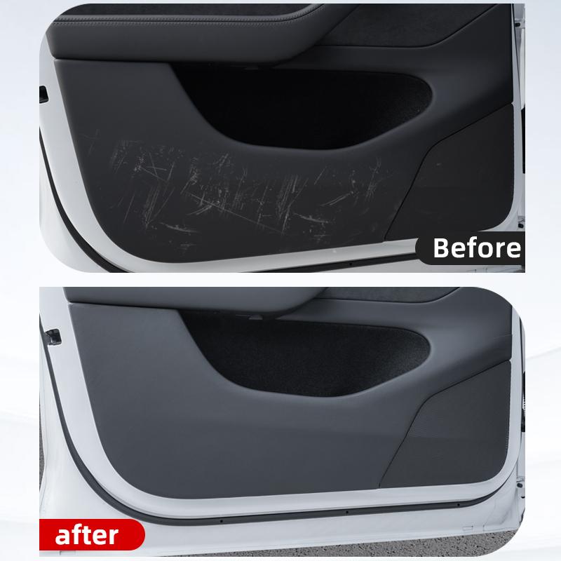 Car Door Anti-Kick Pad For Tesla Model Y Juniper 3 Highland Sticker Trim Kit Side Door Protector Cover Car Interior Decoration