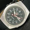 USED VINTAGE SEIKO 5 AUTOMATIC 6309A JAPAN MENS D/D BLACK WATCH 608i-a316819-2 SKU608i-a316819