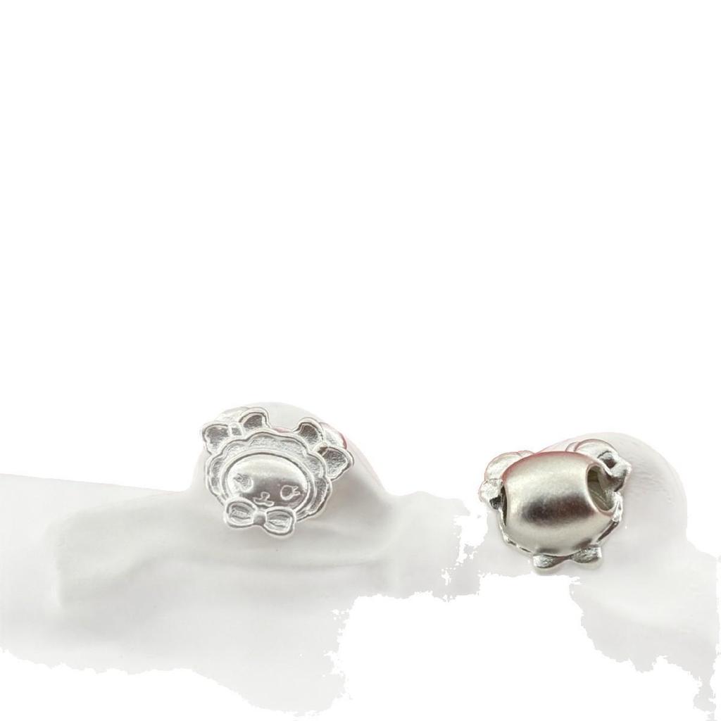 S999 Sterling Silver Hello Kitty, Kuromi, My Melody Spacer Beads for DIY Bracelet Accessories