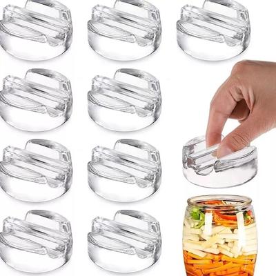 1PC Breite Öffnung Gewidmet Pickle Jar Griff Deckel Einfach Grip Griff Mason Jar Deckel Neue Gären Deckel