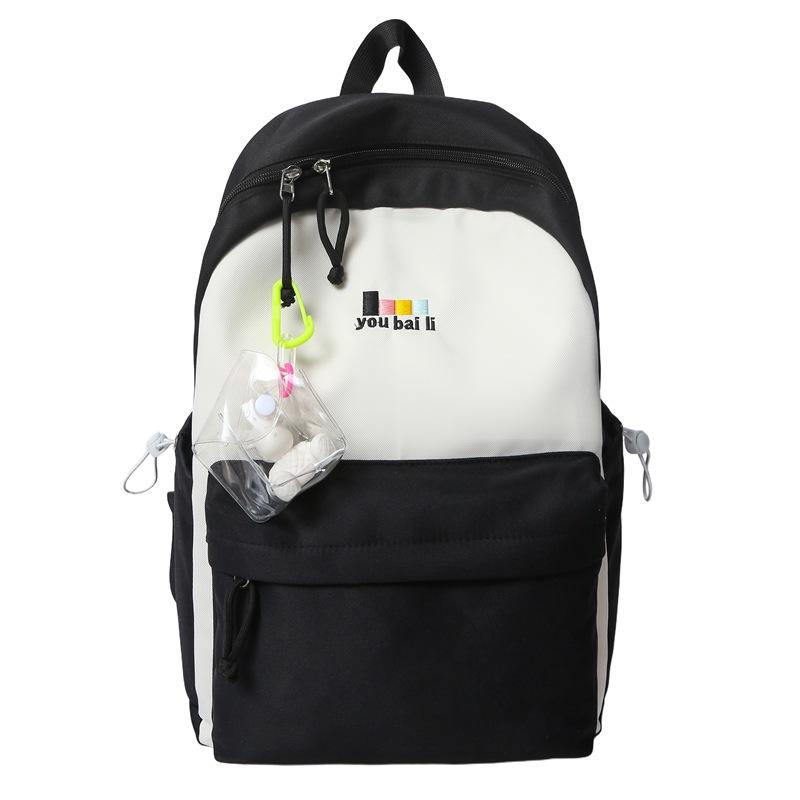Schoolbag New Backpack, High Appearance for Middle School Students, Large Capacity, Girlish Charm, Japanese Minimalist Backpack