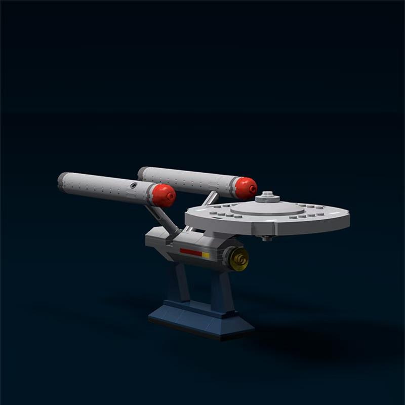 199PCS Sternenerkundung Treks-Serie Raumschiffjäger NCC-1701 Enterprise D Blockade Runner Bausteine Spielzeug Kindergeschenke