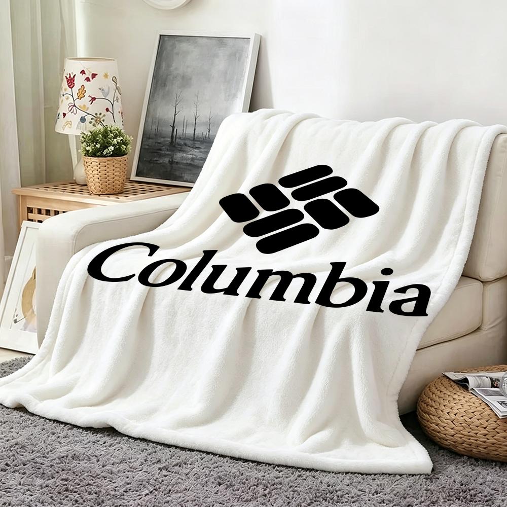 Brand C Columbia Throw hot Flannel Throw Blanket Suitable for Sofa Living Room Bedroom soft