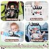 Newborns Spiral Hanging Activity Stroller Toy Baby Carseat Toy Black & White Lion Koala Rattle  for Crib Mobile Sensory Toy Gift