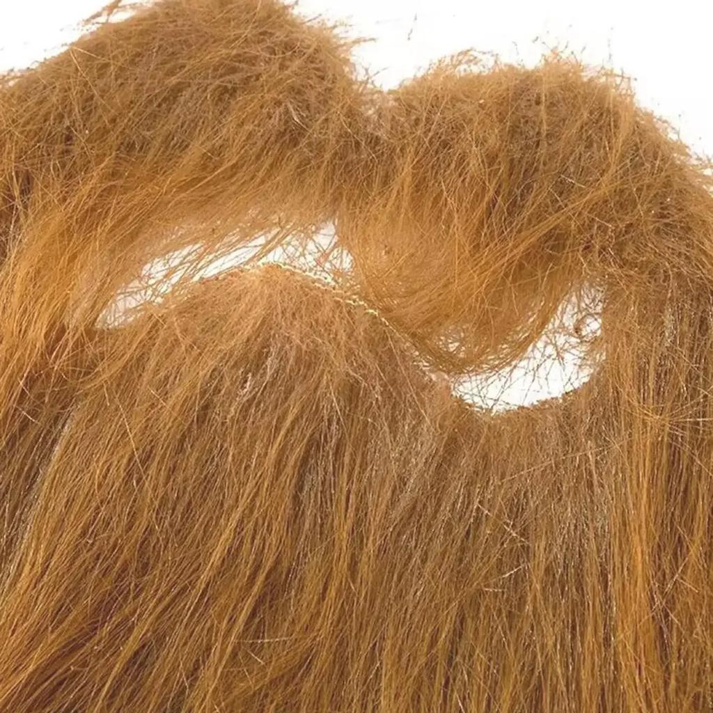 1pc-Halloween Fake Bushy Beard Funny Brown Facial Hair for Disguise Game Dance Party Role Play Cosplay