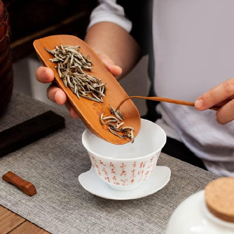 3Pcs Bamboos Teas Utensils Collection Feature Flower Engraving Smooth Craftsmanship For Safe Handling And Pleased Teas Experiences