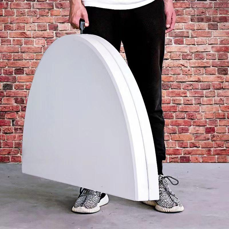 Folding Table Portable Dining Tables Elegant Simple Space Saves Round Table Economic Modern Plastic Foldable Tables Furniture