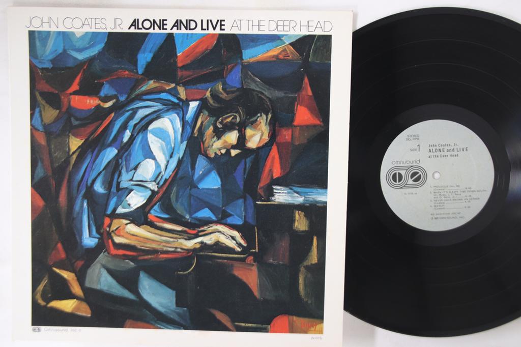 LP Record JOHN COATES, JR - Alone And Live At The Deer Head N1015 OMNISOUND 1977 US Jazz Used