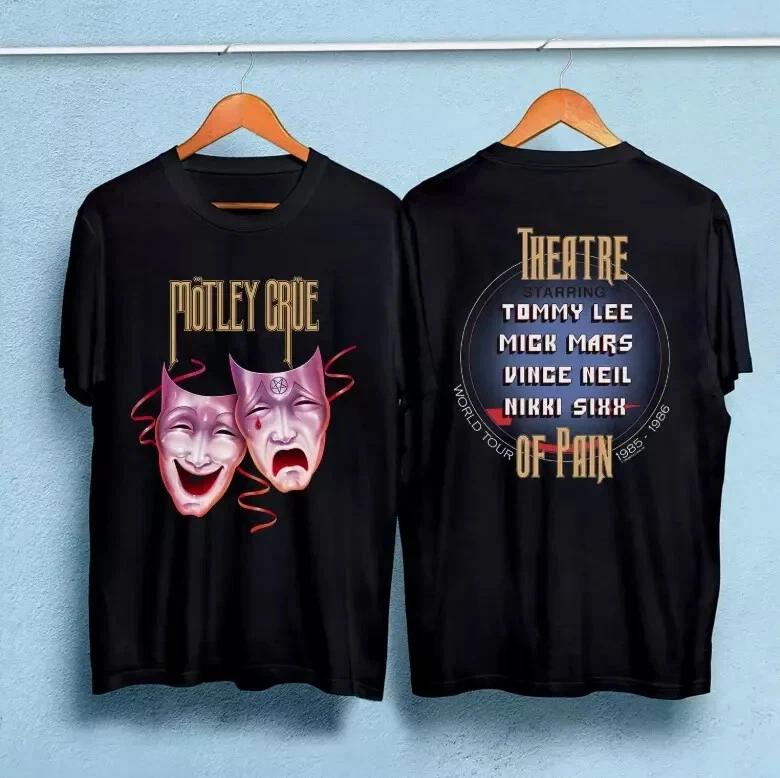 vintage 1985 Motley Crue Theatre of Pain World Tour T-Shirt XL