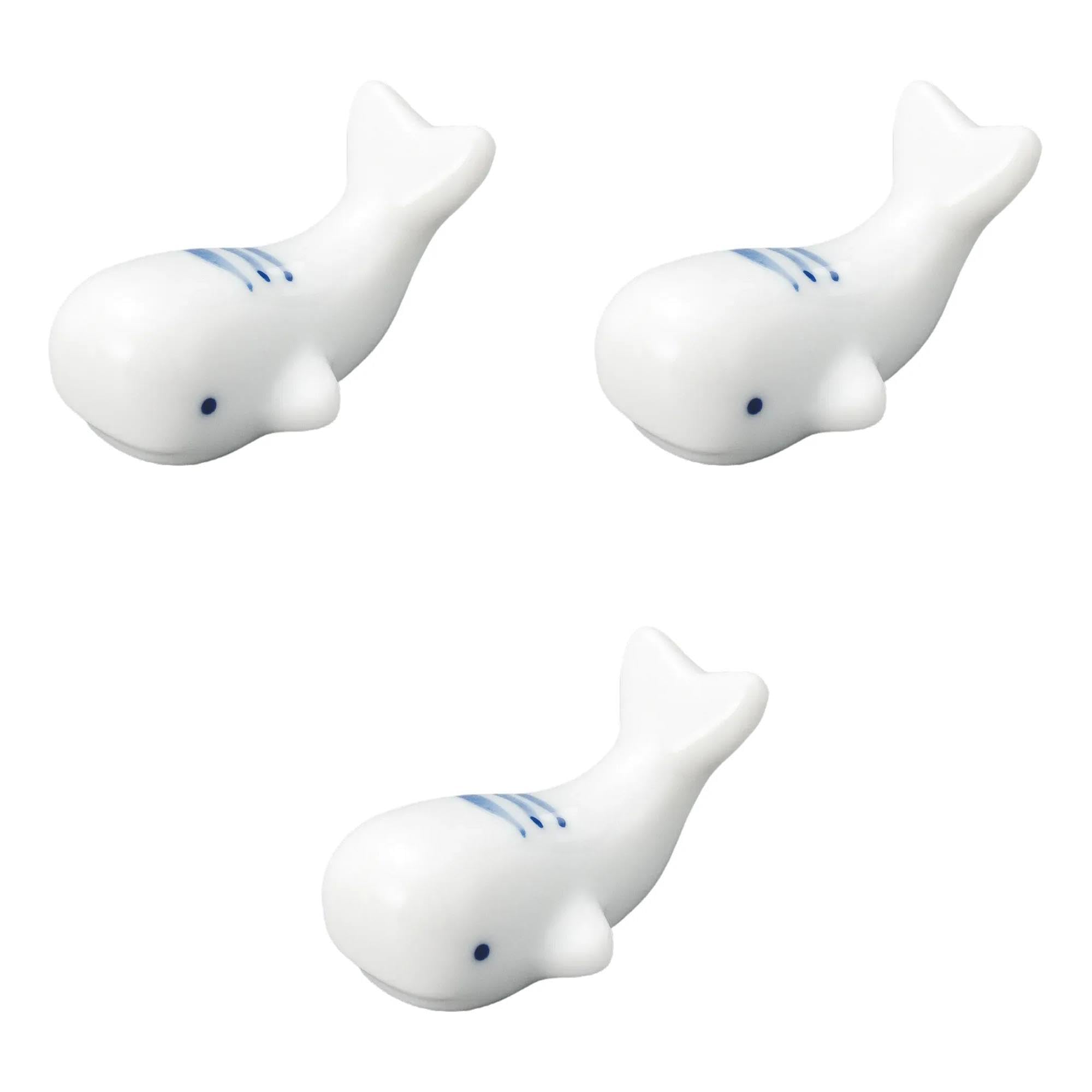 

Set of 3 Blue Whale Chopstick Rests x Chopstick Rests Setomonohonpo [5.2 2.3 cm]