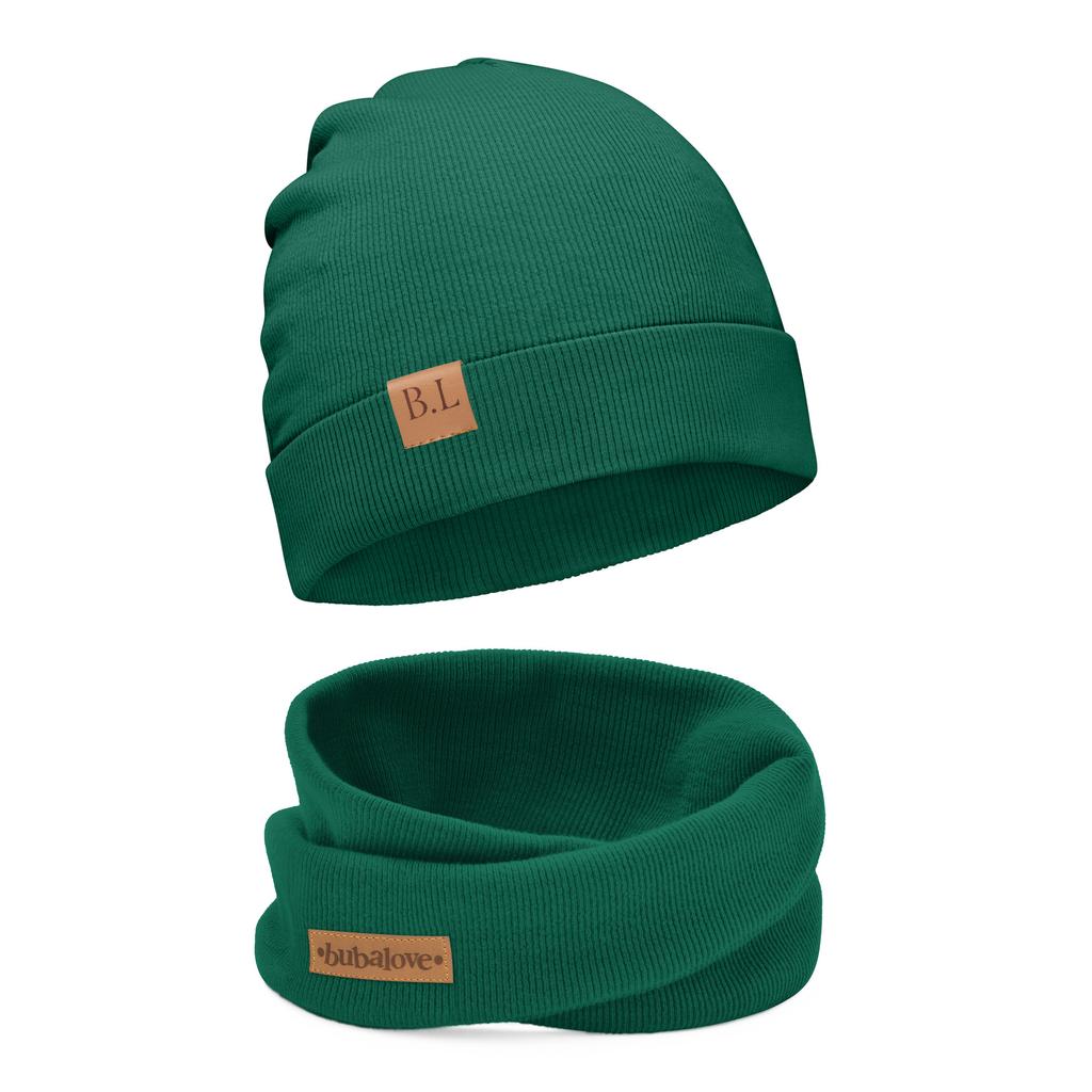 Czapka i komin - BL Czapka i komin - BL - zielony r.2