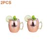 1-3pcs 550ml Hammered Copper Plated Moscow Mule Mug Beer Cup Coffee Cup Mug Copper Plated Canecas Mug Travel Mug Champagne Party