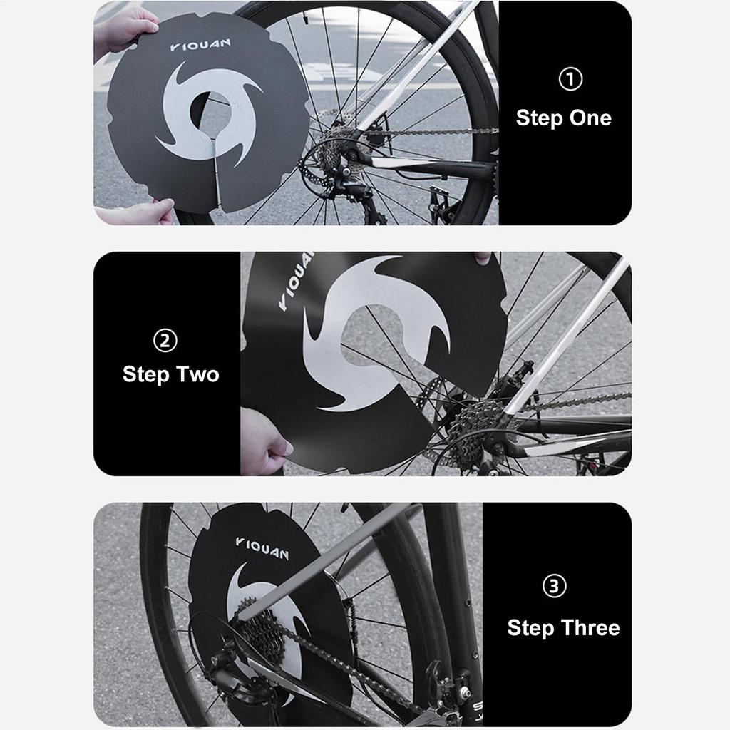 Bike Disc Brake Round Wash Cover Cycling Wheel Disc Pad Guard Tool Bicycle Cleaning Anti-fouling Plate Cleaning Anti-oil Baffle