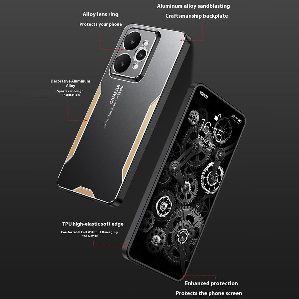 For Realme 15 5G Phone Case Aluminium Alloy TPU PC Back Cover