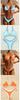 New Multi-Color Patchwork Two-Piece Bikini Set - European & American Style Women's Sexy Swimsuit