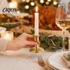 Minimalist Candle Stand Candlestick Holder for Tealight or Pillar Candles, Metal European Simple Decorative Holder, Romantic Wedding Decor Dinner