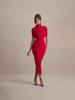 New Style Elegant Slim Fit Ruffled Dress Sexy Low-Waist Backless Women's Long Dress