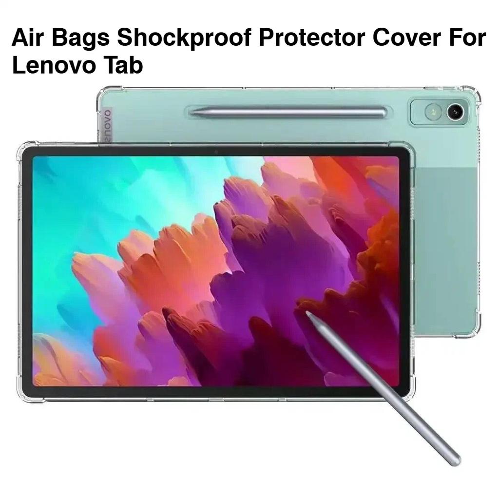Airbags Stoßfeste Schutzhülle für Lenovo Tab P12 Hülle Klare, weiche TPU-Rückseite für Lenovo Xiaoxin Pad Pro 12,7 Zoll 2023