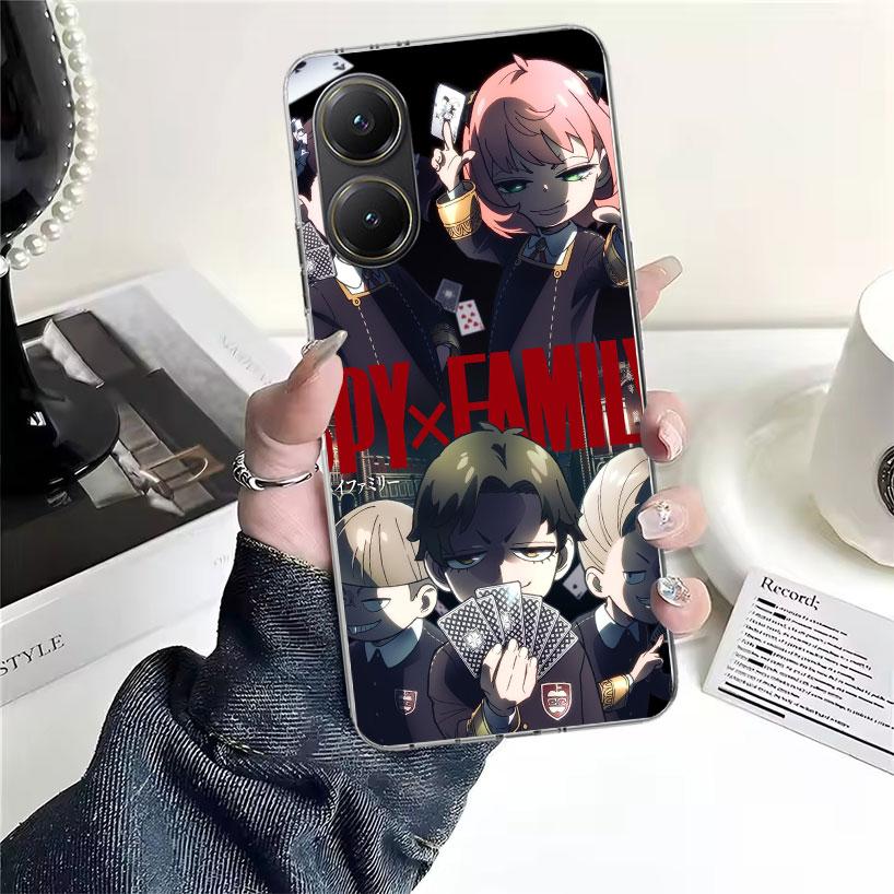 Anime S-Spy Family Anya Soft Phone Case For Xiaomi Redmi 15C 15 13C 13 Poco X5 X6 X7 F7 Ultra M7 12C 12 10 10C 9C 9A 9T 9 Fundas