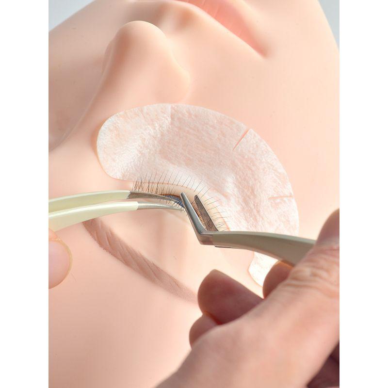 Three-Layer Realistic Eyelash Mannequin Head for Beginners to Practice Eyelash Extensions and Training, Cannot Lift Eyelids