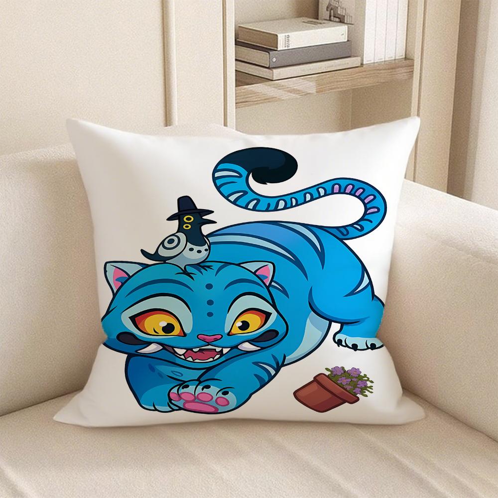 KPop Demon Hunters K-POP Demon Hunters wind!Colorful cartoon patterns on pillowcases, fashionable home decoration 45x45cm