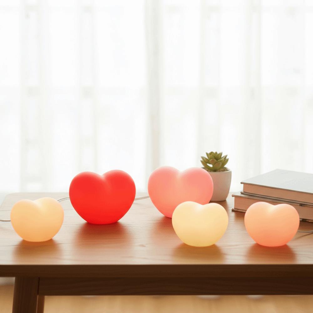 Red Pink Color Love Gift Night Light Creative Design Love-Themed Night Light Qixi Festival