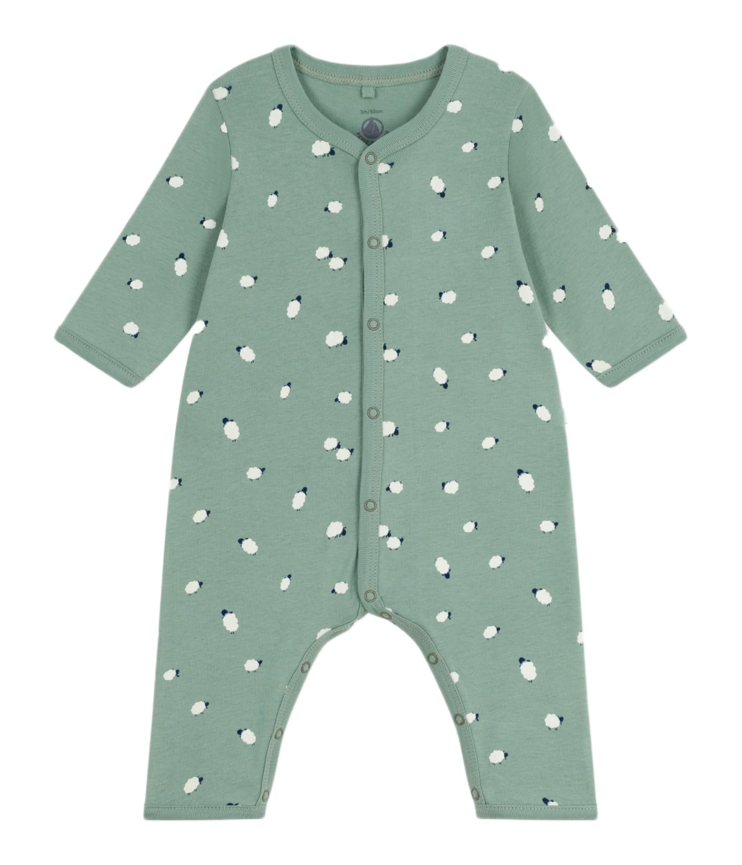 

Petit Bateau Footless Romper Light 6 67cm A0EPW, Green/Multicolor, Months,