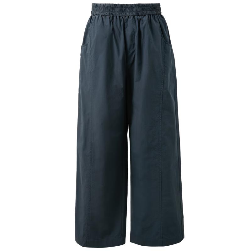 Sancai Women s Pure Cotton High-Waist Straight-Leg Cropped Pants M
