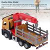 1:32 Timber Transport Crane Alloy Simulation Logging Truck with Light Sound for Children Toddlers Yellow