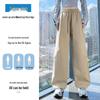 Women's Khaki High-Waist Wide Leg Work Pants - Autumn 2025 Collection