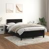 3141235 vidaXL Divan Bed with Mattress Black 120x200 Cm Velvet