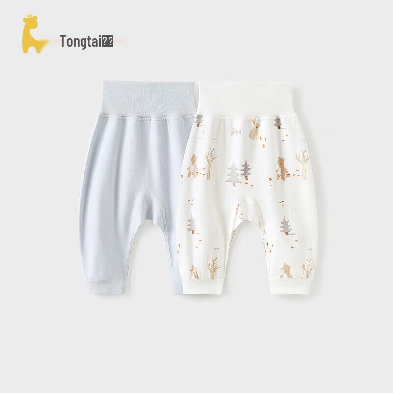 TONGTAI Baby High-Waist Pure Cotton Long Pants