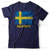 Sweden Graphic T Shirts Sweden Day Nationality Patriotic Gift for Swedish Cool High Quality Cotton Tee Shirt Woman Man Clothes