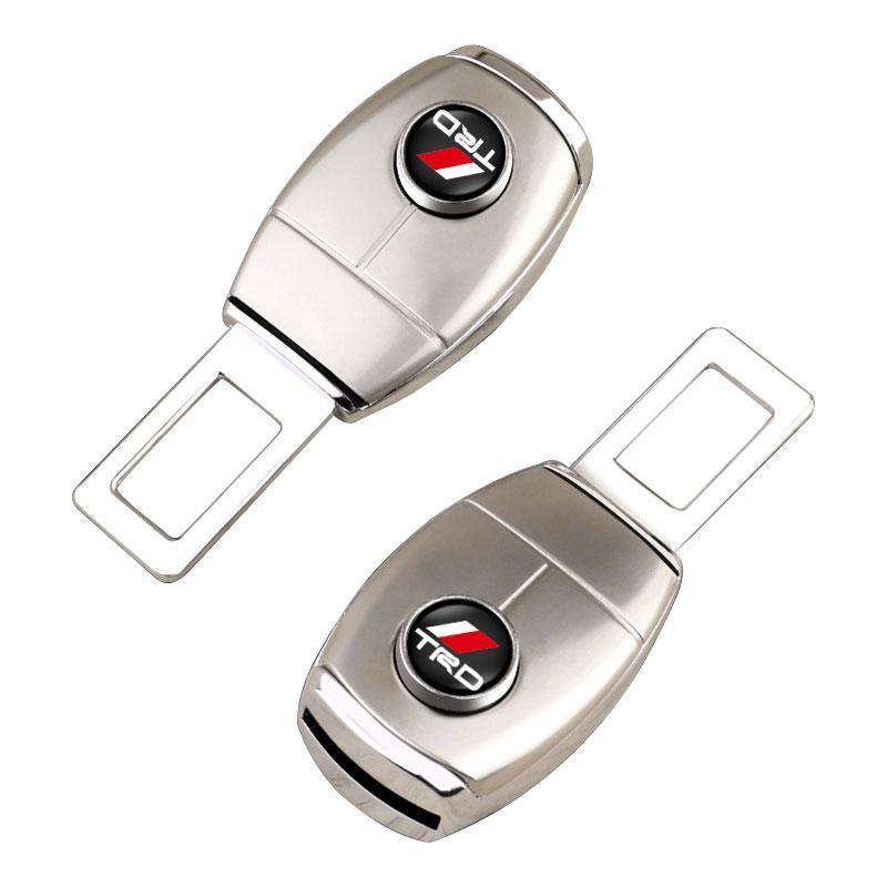 1/2PCS Car Seat Belt Clip Extension Plug Buckle Car Accessories for Toyota TRD GR C-hr Prado Rav4 Yaris Hilux Prius Avensis Corolla Camry