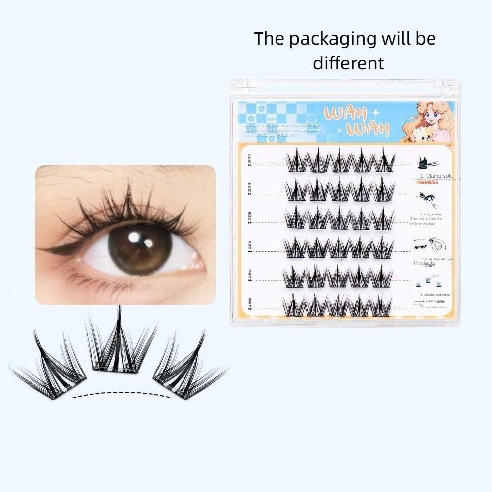 DIY Klebe-Falsche Wimpern Make-up Falsche Wimpernbüschel Grafting Wimpern