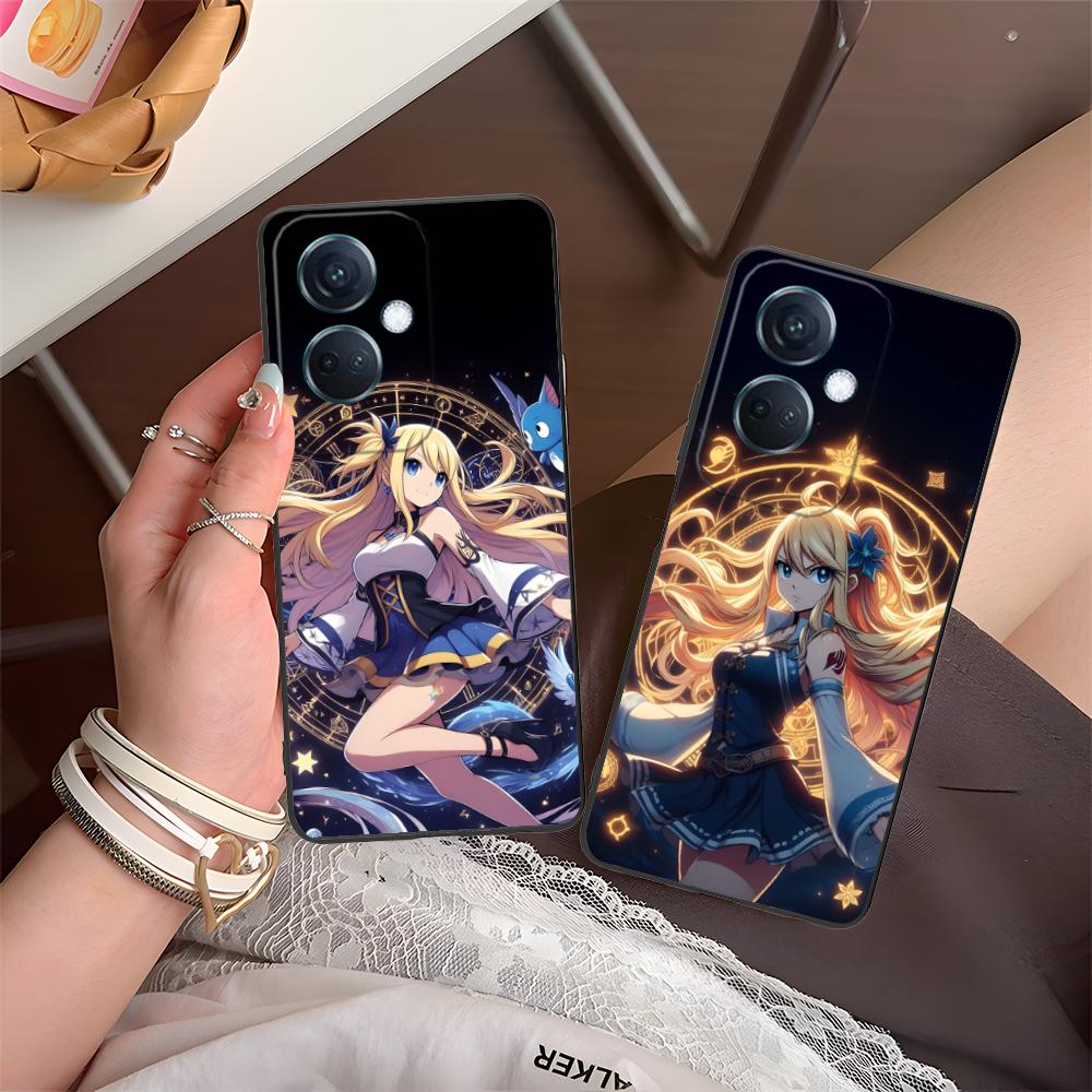 Fairy Tail Lucy Mobile Phone Case for OPPO Reno 14 13 12 11 10 9 8 7 6 5 F T Pro 5G Colorful Printing Cover Smartphone Luxury