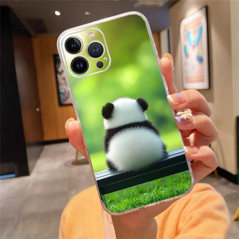 Cute cartoon panda Phone Case For iphone 17ProMax 17 Pro Air 16 15 14 13 Pro Max 16 15 14 13 Pro 15Plus