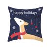 Christmas Pillow Case Small Animal Print Peach Skin Pillow Case Home Pillow Sofa Cushion