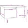 Coffee Table Black 55x55x36.5 Cm Particleboard
