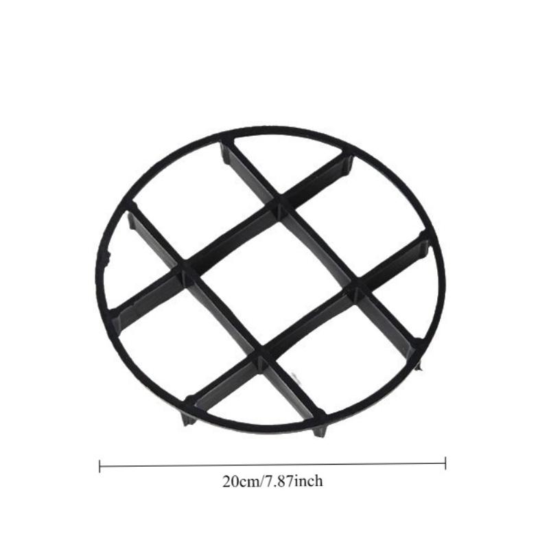 10Pcs 12cm/20cm Grid Design Flower Pot Trays - Anti-root Rot Trays, Flower Pot Brackets, Breathable Circular Drainage Racks, Flo
